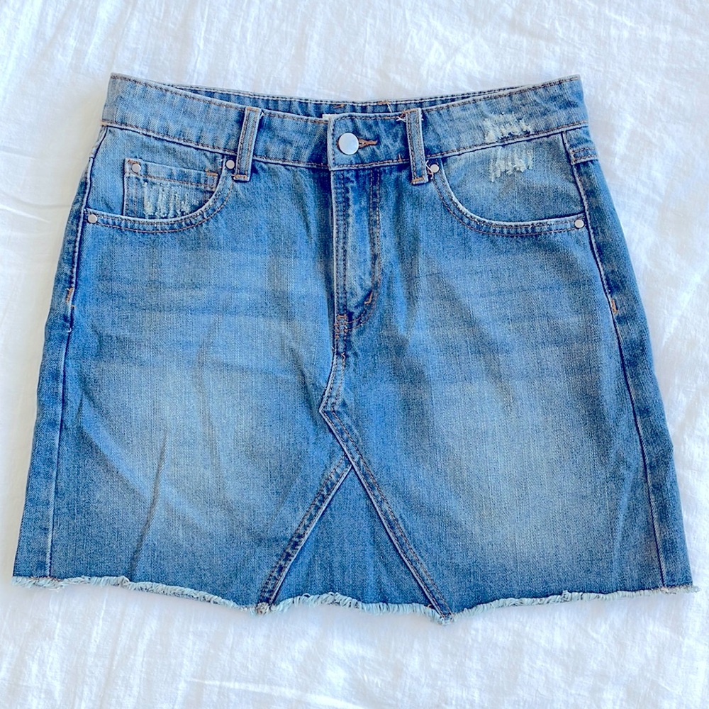 Women’s/Juniors Tilly's Full Tilt Distressed Denim Skirt Size 11